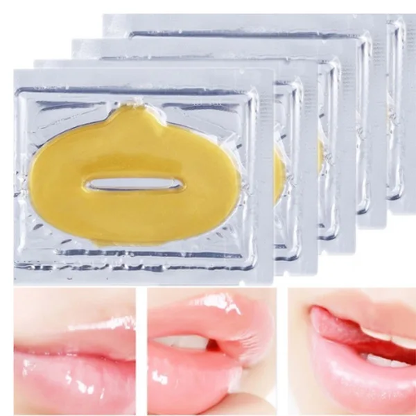 Lip Care New 5Pcs Collagen Lip Masks Anti Moisturise Face Plumper Gel