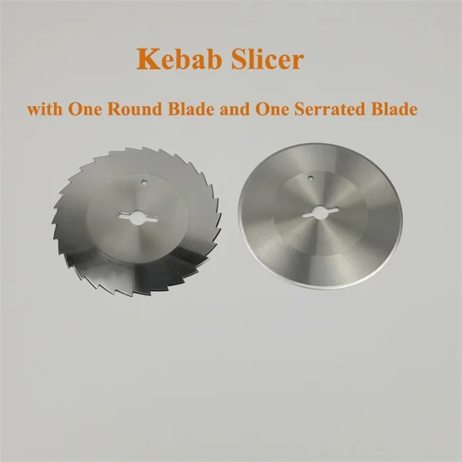 Беспроводной слайсер для кебаба перезаряжаемый шаурма нож для шаурмы Gyros нож гироскоп резак с батареей - Цвет: serrated blade