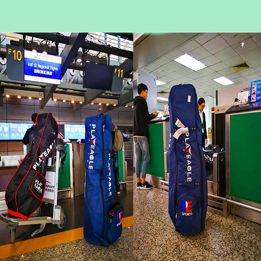 PLAYEAGLE сумка для гольфа авиационная с колесами прочный нейлон складной дизайн много хранения для гольфа сумка для гольфа дорожная сумка