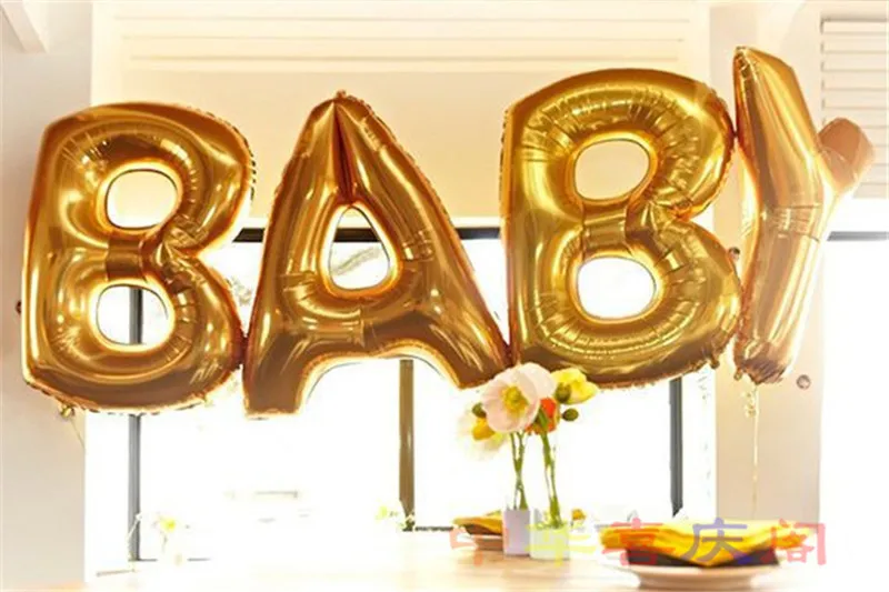 40 дюймовый Золотой гигантский надувной гелий в виде букв|supplies party|supplies weddingparty