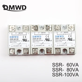 

Solid State Relay SSR-60VA SSR-80VA SSR-100VA 60A 80A 100A Relais Regulator 24-380VAC Output SSR 60VA 80VA 100VA