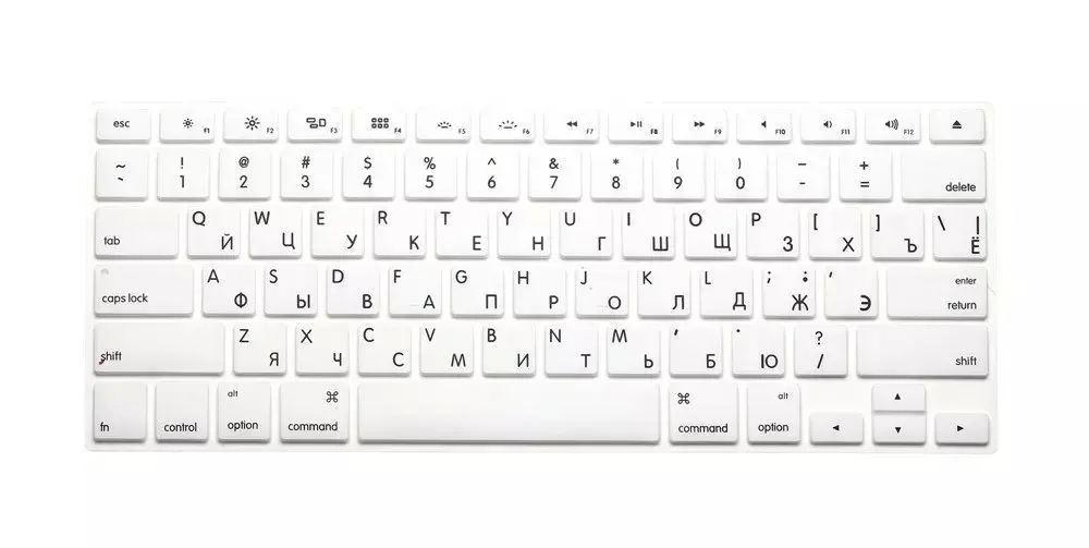 Russian Silicone US Keyboard Silicone keyboard cover for Apple macbook Air Pro Retina 13 15 17