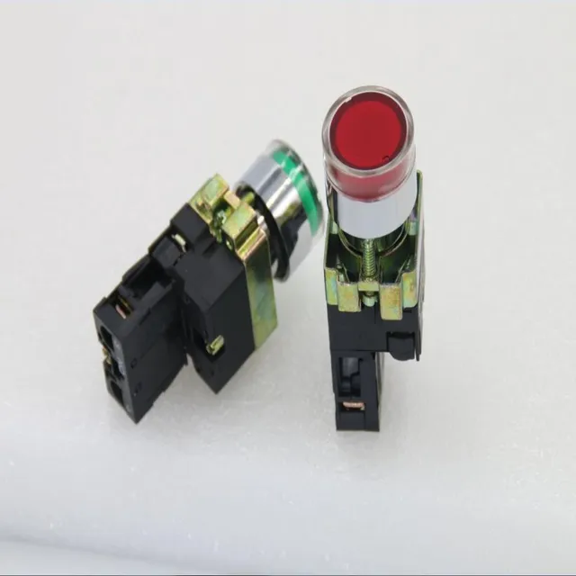 Manhua 220V ZB2 BE102 16A Low Voltage Metal Waterproof Push Button