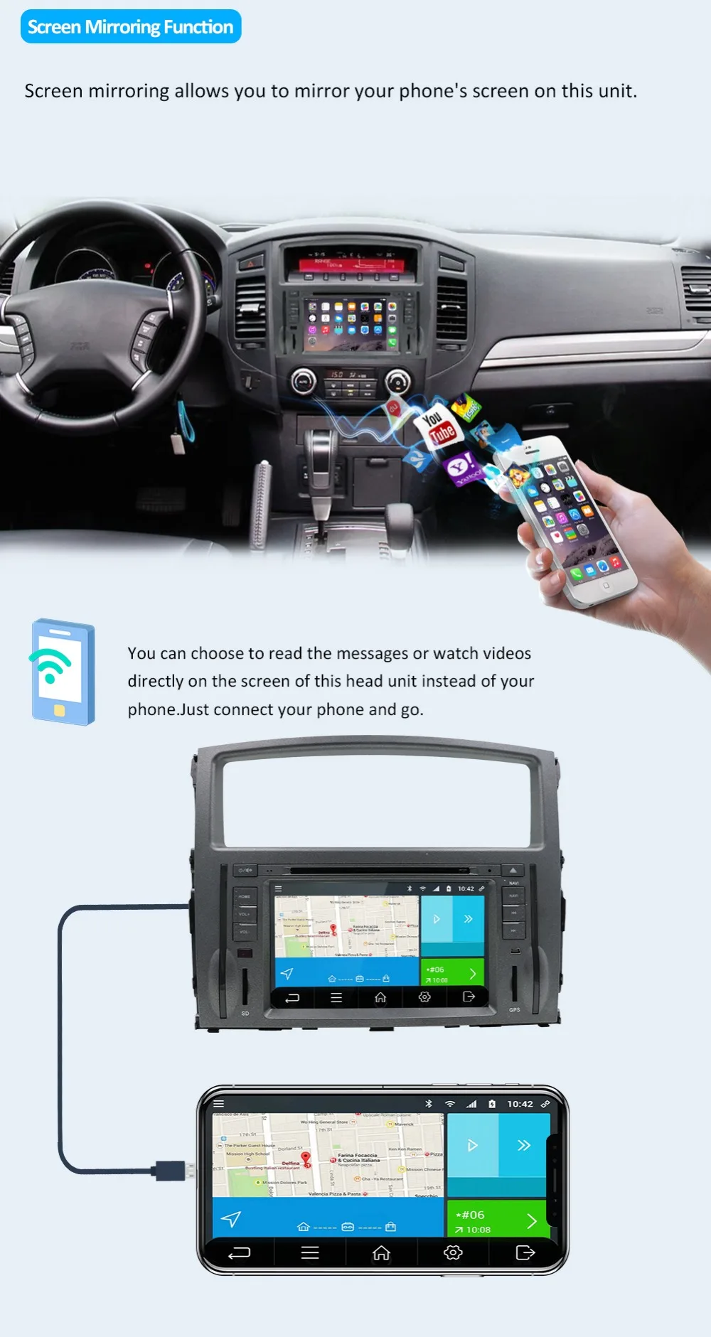 Cheap Bosion Android 9.0 Car GPS Player for Mitsubishi Pajero 2006-2011 with 8Core 2GB+32G Auto Radio Multimedia car gps navigation 7 Cheap Bosion Android 9.0 Car GPS Player for Mitsubishi Pajero 2006-2011 with 8Core 2GB+32G Auto Radio Multimedia car gps navigation 7