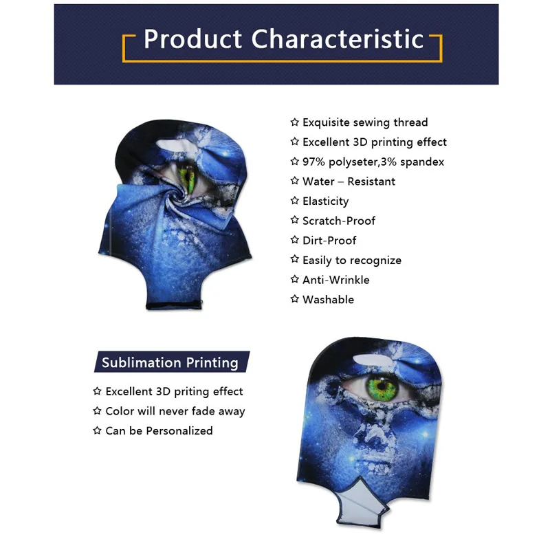 AnyFocus 3D Flower Travel Luggage Protective Cover for 18-30 Inch Trolley Suitcase Elastic Trunk Case Dust Covers with Zipper