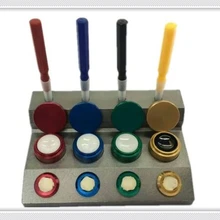 31226 часы масла стенд с 4 шт. Пластик масленка ручки для ремонта часов