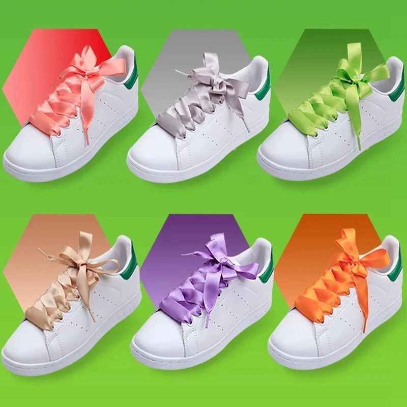 1 Pair Satin Ribbon Silk Shoe laces Outdoor Leisure Shoelaces White Woman Romantic Fashion Shoe laces 80cm/100cm/120cm 1 Pair Satin Ribbon Silk Shoe laces Outdoor Leisure Shoelaces White Woman Romantic Fashion Shoe laces 80cm/100cm/120cm