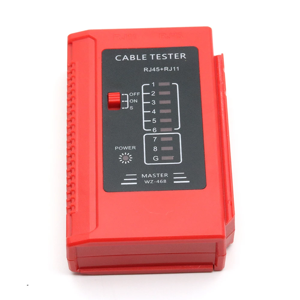 Тестер сетевого кабеля rj45. Сетевой тестер для rj-45. тестер rg45. тестер сети rj45, тестер телефонного кабеля rj11 , 9 светодиодов,.