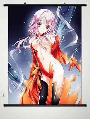 

Wall Scroll Poster Fabric Painting for Anime Guilty Crown Inori Yuzuriha 028