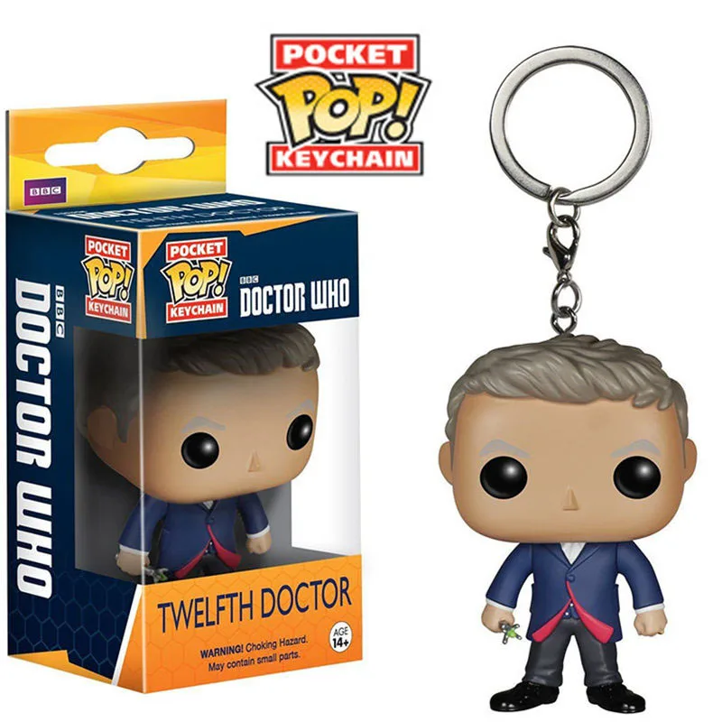 12th Funko поп Карманный Брелок Игрушка Доктор Кто десятый двенадцатый ТАРДИС фигурки - Цвет: 12th