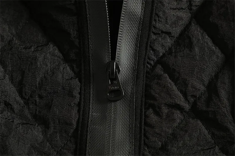 2018 New Autumn Winter Women's Parka Coat Warm Jacket Women Thin Cotton Quilted Coat Plus Size Stand Collar Black Parkas A1561