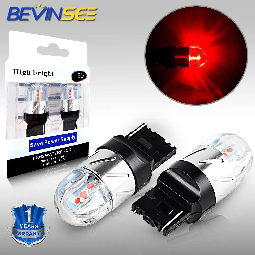 

2x Bulbs 7440 Car Turn Signal Light For Chevrolet Silverado 1500 2014 2015 2016 2017 2018 Red LED Lamps 1000K