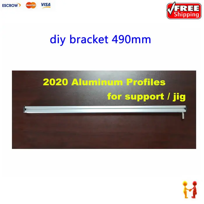

diy bracket /diy bga jig/ support Aluminum Profiles 2020 490mm with L-Shape Interior Corner Connector for diy 3d printer frame
