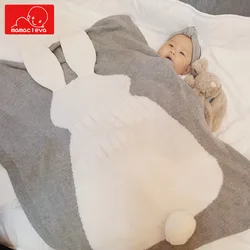 Baby Blanket Newborn Cute Rabbit Ear Nap Blanket Soft Warm Knitted Swaddle Kids Air Conditioning Blanket Toddler Bedding Blanket Baby Blanket Newborn Cute Rabbit Ear Nap Blanket Soft Warm Knitted Swaddle Kids Air Conditioning Blanket Toddler Bedding Blanket