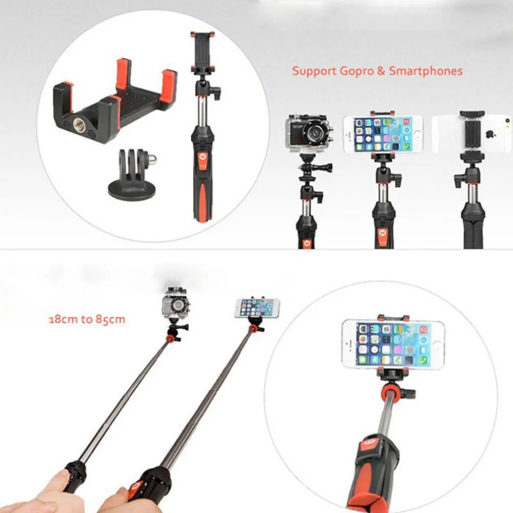 BENRO MK10 ручной мини-штатив, монопод 3 в 1 телефон Selfie Stick беспроводной Bluetooth пульт дистанционного спуска затвора для iPhone Sumsang Gopro