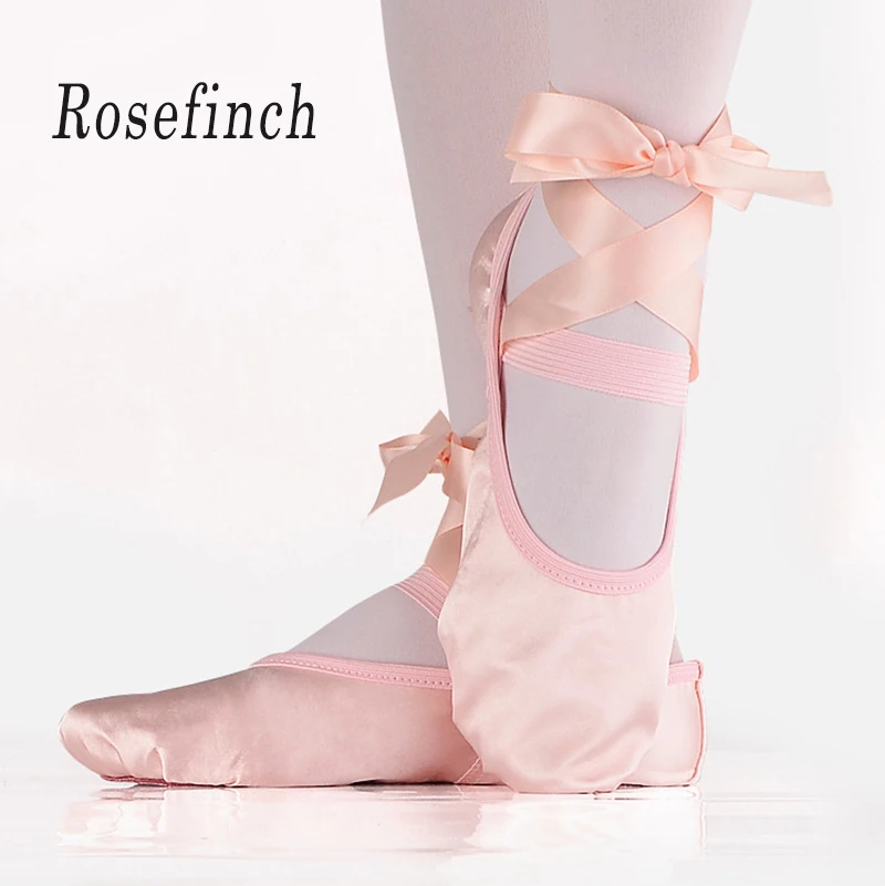 

Comfortable Breathable Satin Ballet Dancing Shoes for Girls Kids Women Soft Sole Ballet Dance Shoes 4 Color Wholesale B36