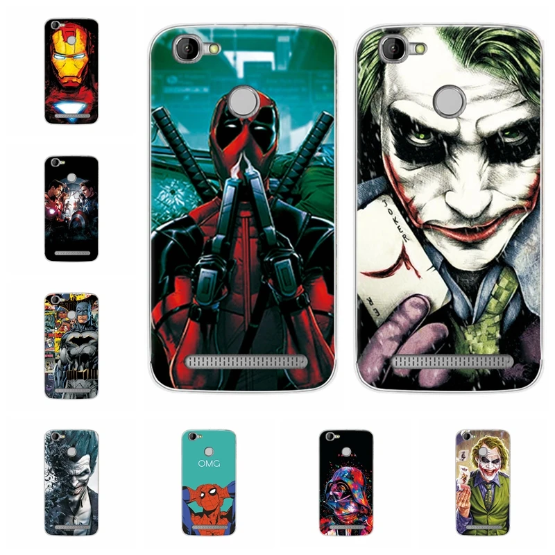Charming Marvel Hero Captain America Phone Case For Homtom HT50 Soft TPU Back Cover Spiderman Iron Man HT 50 Shell |