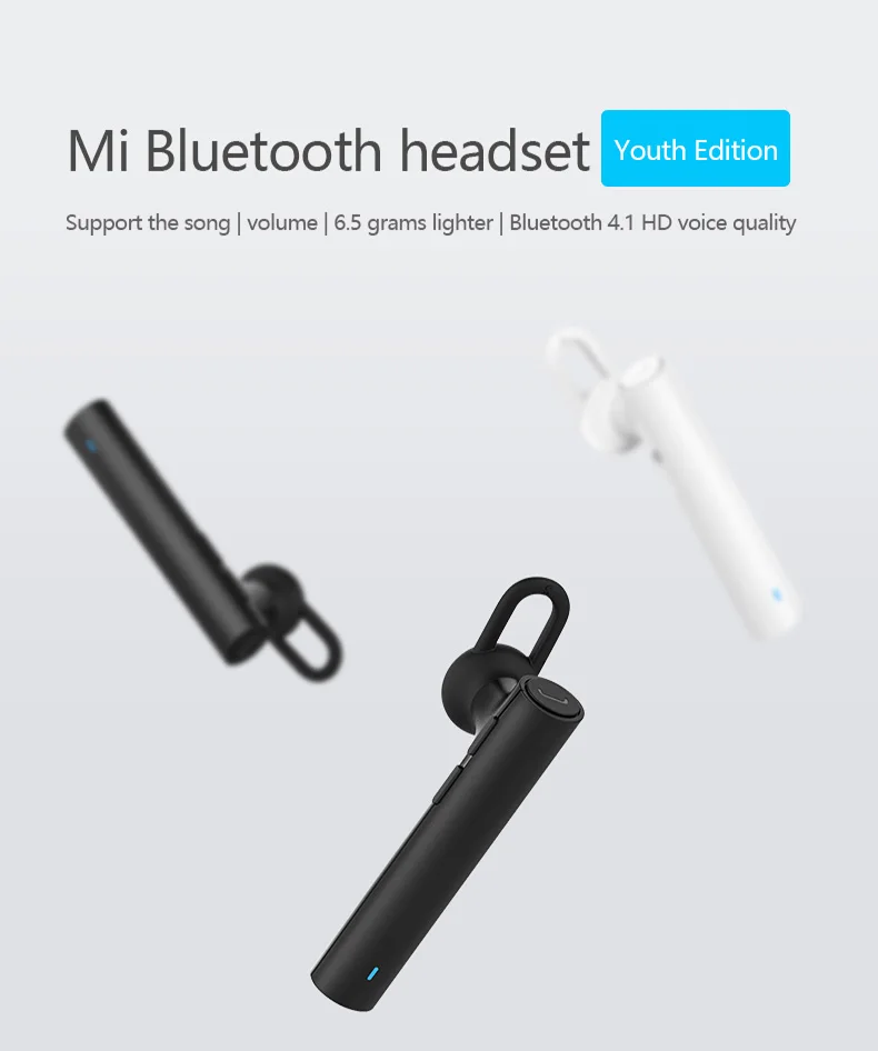 Xiaomi Мини Bluetooth наушники гарнитура Молодежная версия беспроводной моды Chargable drive наушники с зарядным кабелем подарок