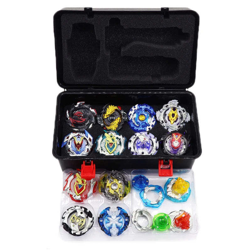 Spin Tops Burst New Set Blades Toys For Children 12 Spin Tops+3 Launchers+1 Handle+1 Box Spin Tops Burst New Set Blades Toys For Children 12 Spin Tops+3 Launchers+1 Handle+1 Box