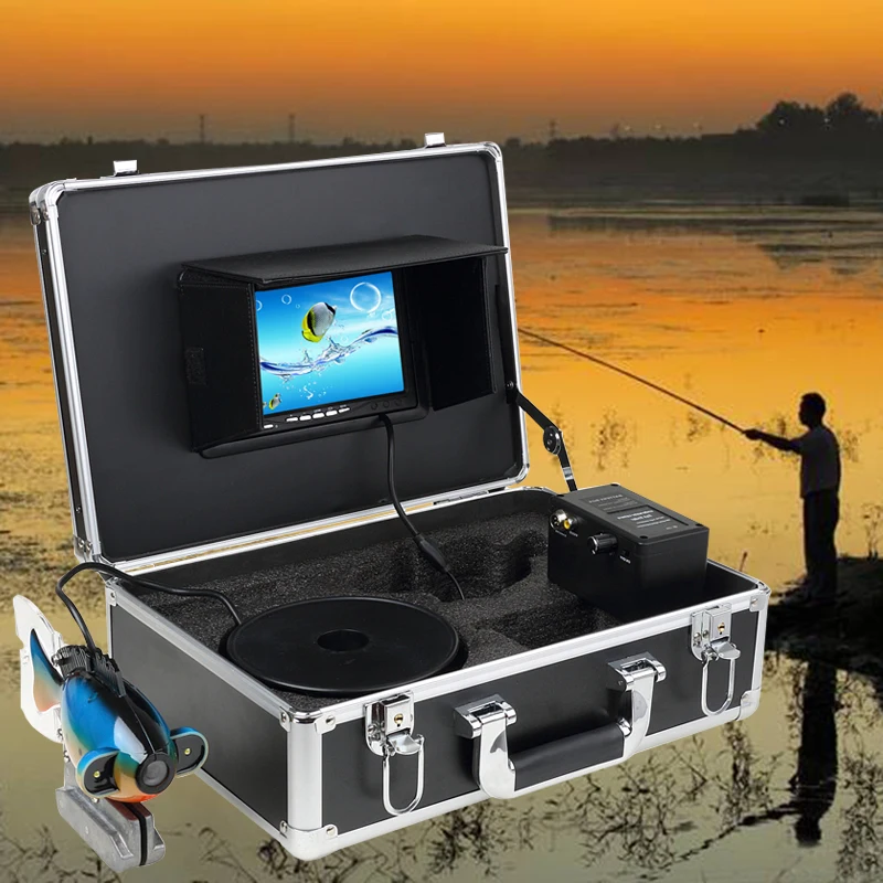 

High Quality 7 Inch Underwater Fishing Camera Ice Fishing Camera With 2Pcs High Light White LED 20M Cable
