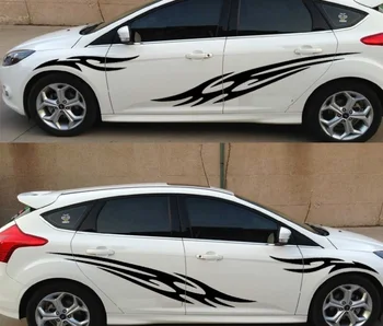 

LEFT SIDE Car Stickers Customizable Car Styling Tailor-made Whole Body Decals Door Waterproof Changed Color Film Stickers on Car