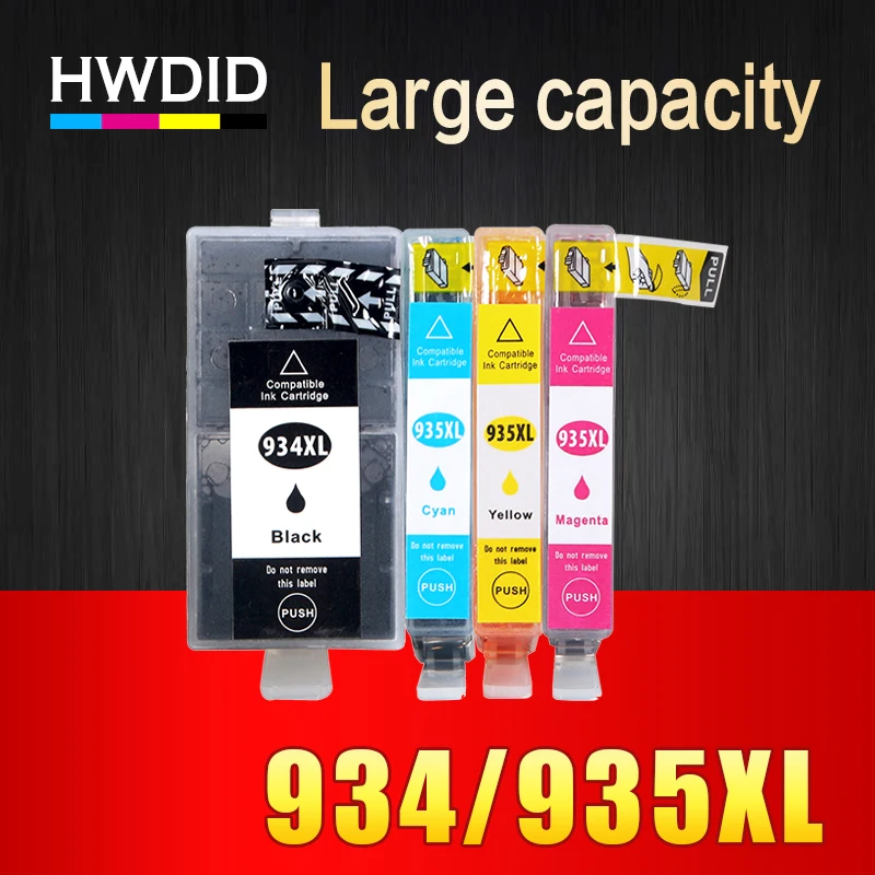 HWDID 934XL 935XL совместимый картридж Замена для HP 934 935 Officejet pro 6230 6830 6835 6812 6815 6820 принтер |