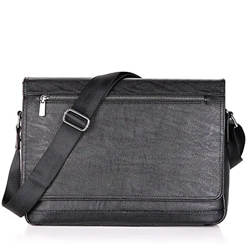 

Men Laptop Computer Messenger bags Business Bag for Men Soft Leather Briefcase Shoulder Crossbody Bag