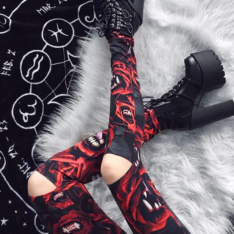 Women Pants Gothic Black Bodycon Pencil Pants Hole Leggings Patchwork Funny Female Pants High Waist Sexy Slim Punk Hip Hop Pant Women Pants Gothic Black Bodycon Pencil Pants Hole Leggings Patchwork Funny Female Pants High Waist Sexy Slim Punk Hip Hop Pant