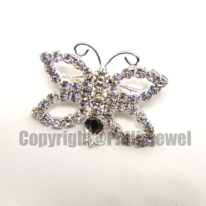 Rhinestone butterfly fashion pin brooch ornament jewelry accessory 6pcs x New Custom design gift