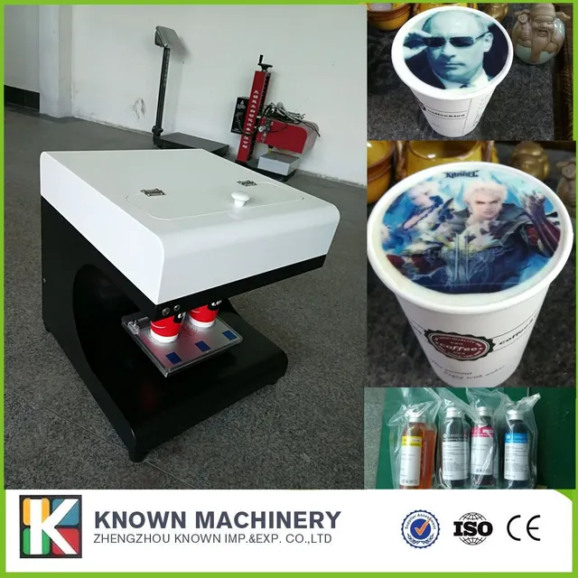 Special Offers 2 heads coffee printer machine/3D colorful cookies printing machine Special Offers 2 heads coffee printer machine/3D colorful cookies printing machine