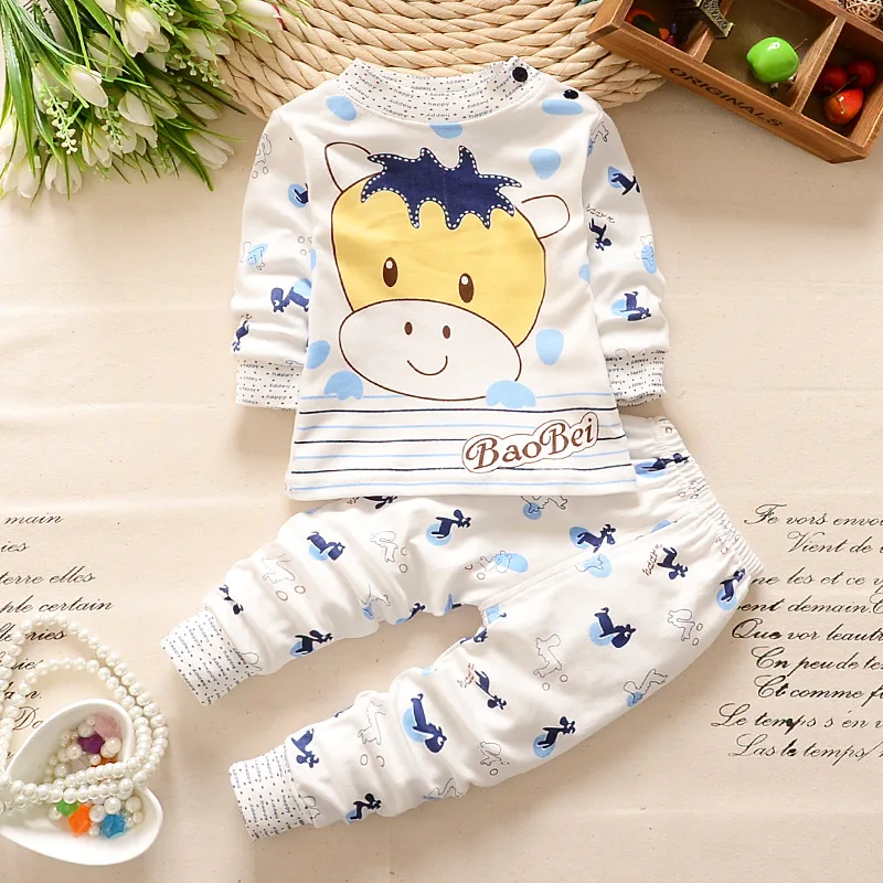 Baby Boy Girl Clothes Kids Clothes Sets T-shirt+pants Suit Clothing Set Cloud Printed Clothes Newborn Sport Suits - Цвет: 12