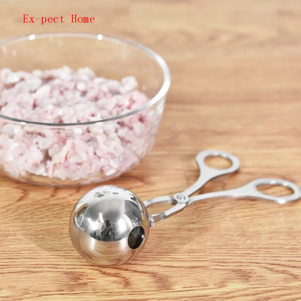 50pcs/lot stainless steel meat ball maker mold clip meat cooking tool meatball maker kitchen accessories