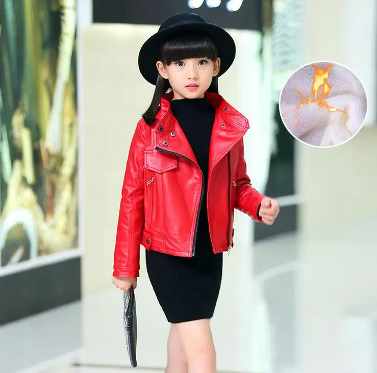 Buy Autumn Fashion Kids Leather Jacket Girls PU Jacket