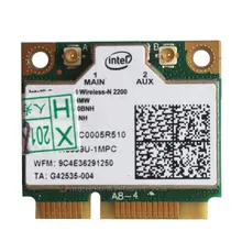2200 BNHMW Wi-Fi адаптер Половина мини PCI-e беспроводной-N 2200 Wi-Fi/WLAN карта для Intel 2200BGN 802,11 N 300 Мбит/с 2,4 ГГц