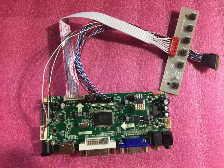 HDMI VGA DVI Аудио ЖК-контроллер плата драйвера M. NT68676 для LP173WD1-TLA2 N173O6-L02 1600*900 LVDS