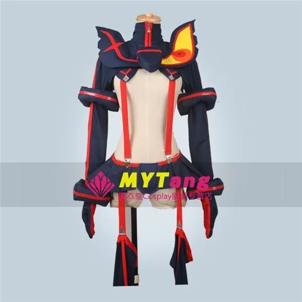 Горячая аниме KILL la KILL Ryuko Matoi модные вечерние униформа косплей костюм синий и красный цвета фригинг секс любой размер полный комплект