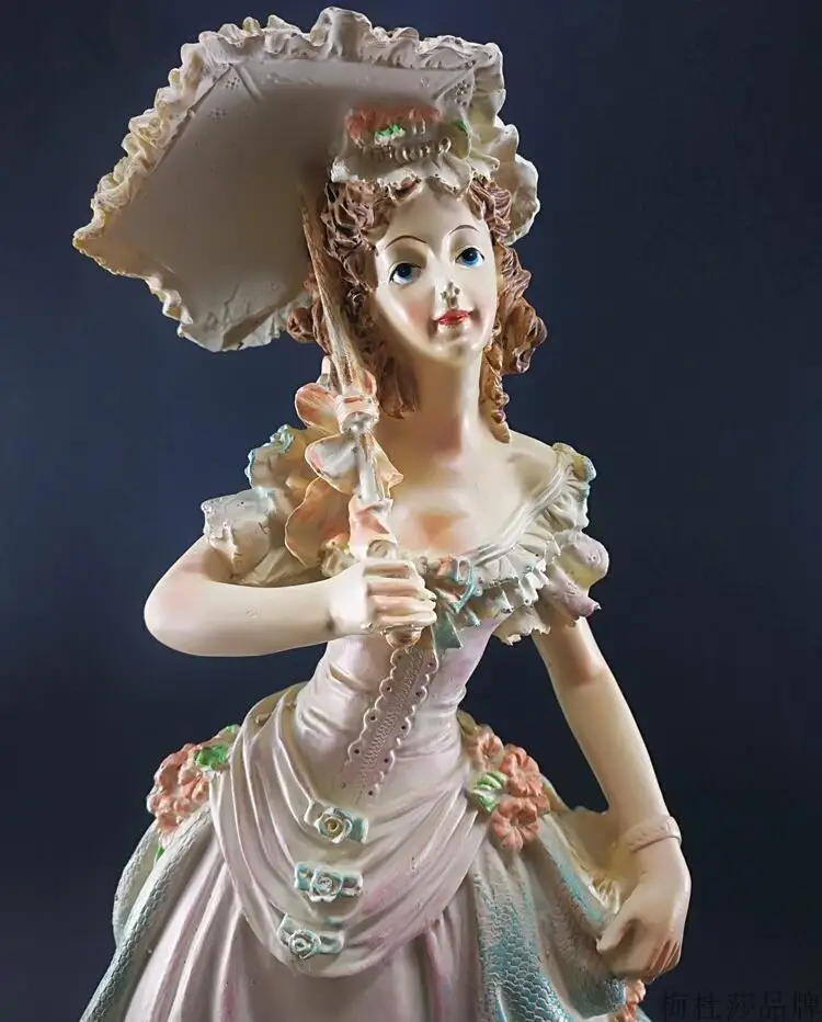 Европа викторианская Статуя Девушки Мода характер красота фигурки изделия из смолы свадебный подарок креативное украшение дома художественное украшение