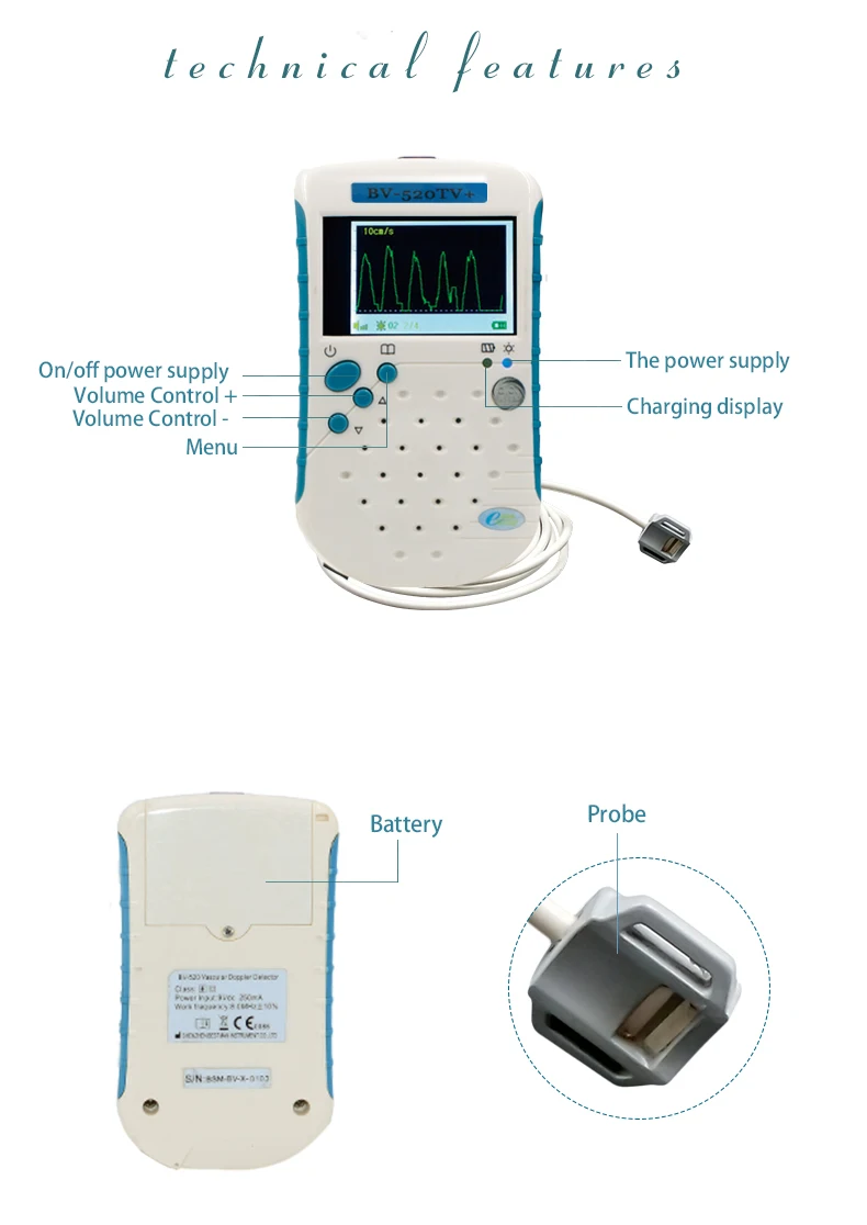 Unbidirection ветеринарной сосудистых допплер медицинского сайт veterinaria сосудистой доплеровский детектор сигнала режим Мёд Pet допплер ветеринар
