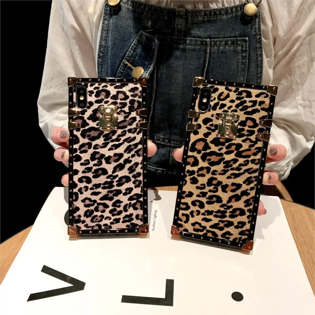 

Luxury Square Panther Pattern Cover For Huawei Honor P20 PRO Nova 3 Cute Pink Secret Soft Silicone Leopard Case Coque Fundas