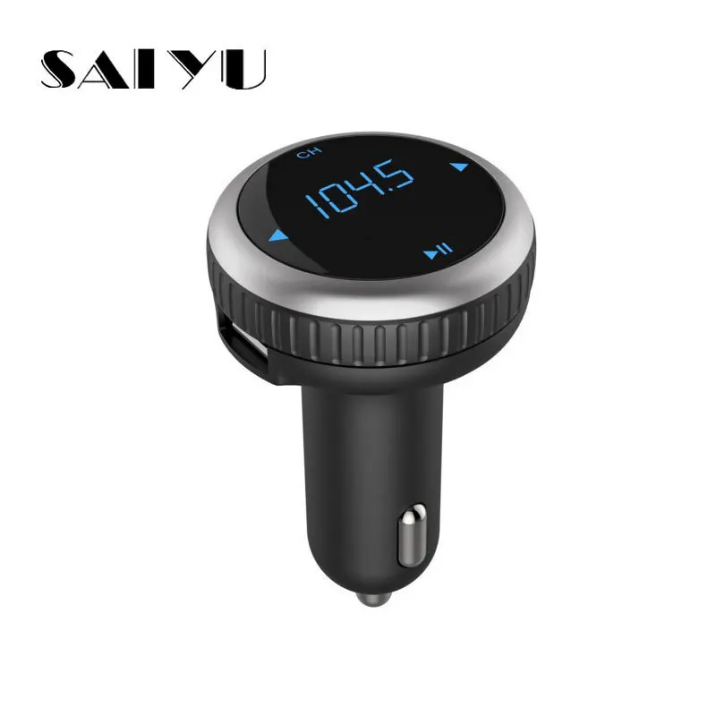 

SAIYU Hot Car MP3 Audio Player Bluetooth FM Transmitter Wireless FM Modulator Car Kit HandsFree LCD USB TF Drop shipping