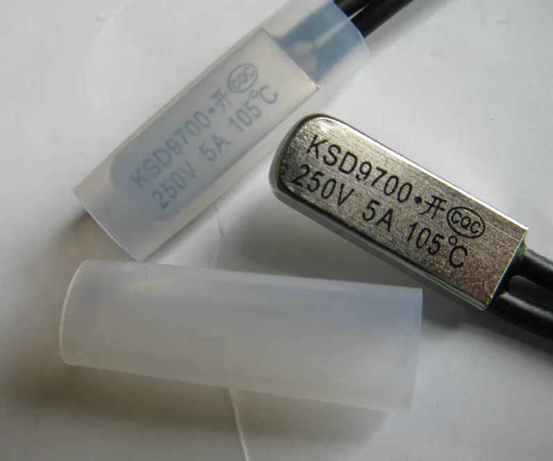 3 pieces New KSD9700 NO ( Normally open ) 105 degree Thermostat