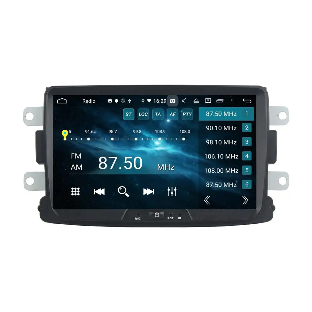 Автомагнитола CarPlay PX6 DSP 8 дюймов Android 10 DVD GPS Bluetooth 5 0 Wi-Fi для Renault Duster Logan 2014-2016