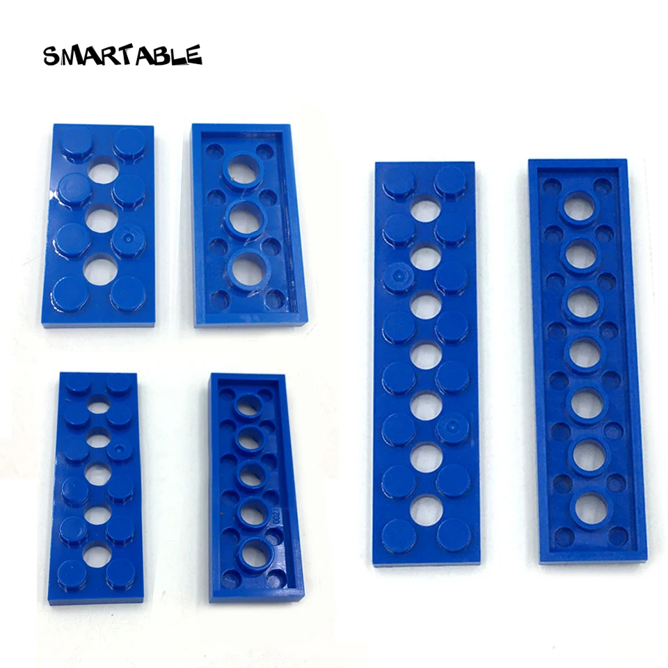 

Smartable Technic Plate Bricks with Holes 2x4 2x6 2x8 Building Blocks MOC Parts Toys Compatible 3709b 32001 3738 100g/lot