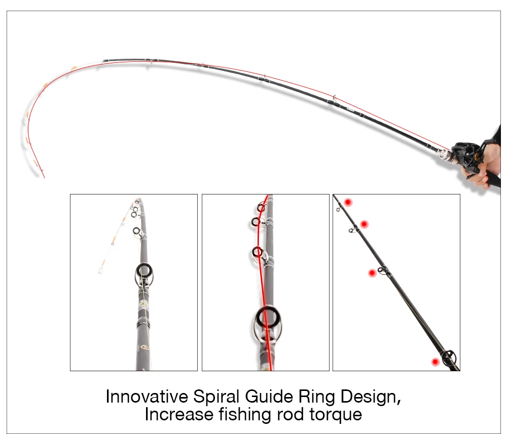 Spiral fishing rod Clearance