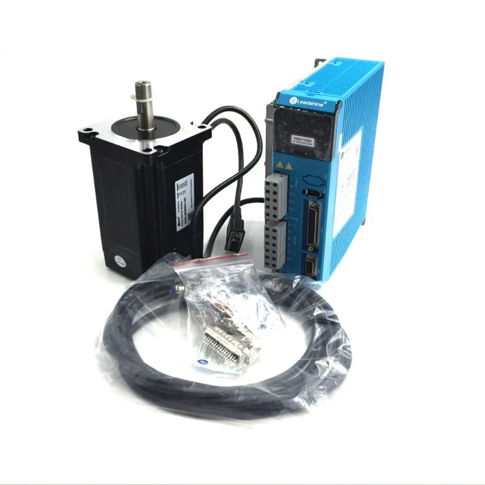 Leadshine 86 мм 1143oz in 8.0нм замкнутый цикл Шаг Мотор и привод 86HSM85H E1 + HBS1108S 2 фазы Hybird