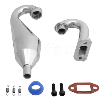

Mxfans Slive 94054 Aluminum Alloy Upgrade Parts Exhaust Pipe Tubing for HSP RC 1:5 Model Car Largefoot Car Upgrade Parts