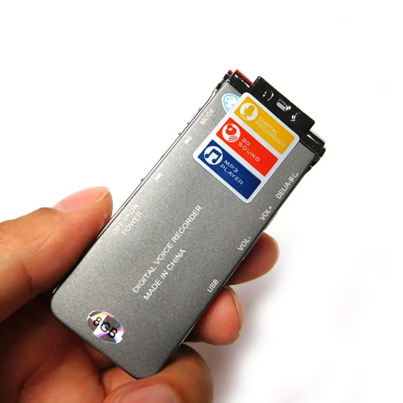Профессиональный цифровой стерео диктофон 8 ГБ MP3 WMA Mic USB с динамиком SK012|voice recorder