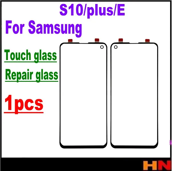 Переднее внешнее стекло для Samsung Galaxy S10 S10plus E plus сенсорный экран запасная часть 1