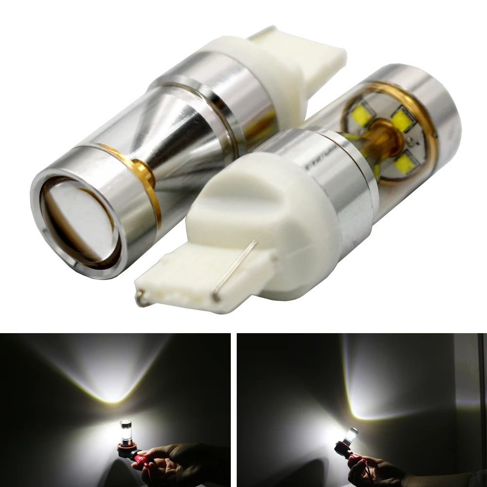 2 шт. 1157 led световой сигнал 1156 7440/3156 7443/3157 высокое Мощность лампы светодиодные
