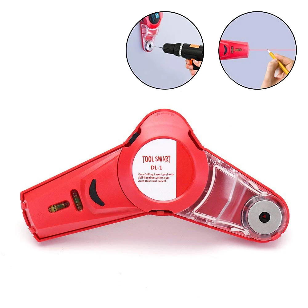 

Multi-function Drill Guide Line Laser Square Angle Laser Level Professional Drilling Helper Laser Dust Catcher